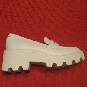 Dolce Vita White Chunky Loafers